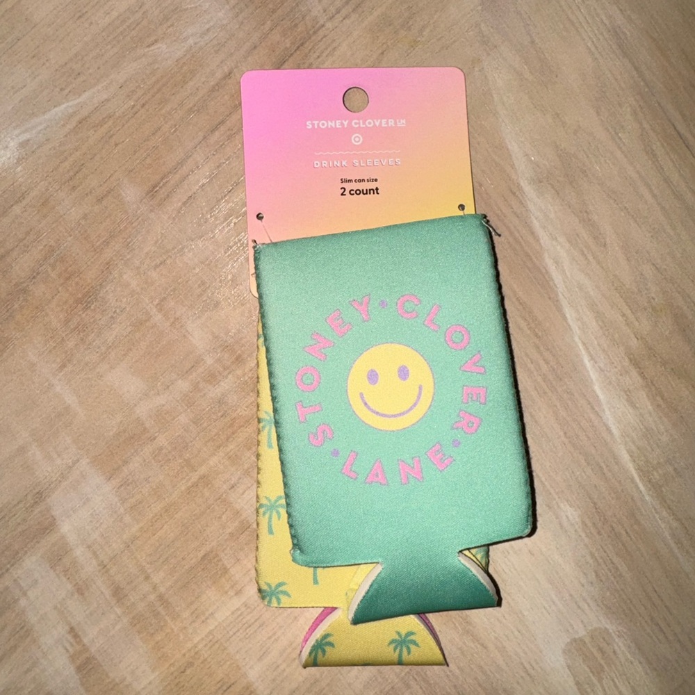 Stoney Clover Lane Yellow and Green Drink Sleeves